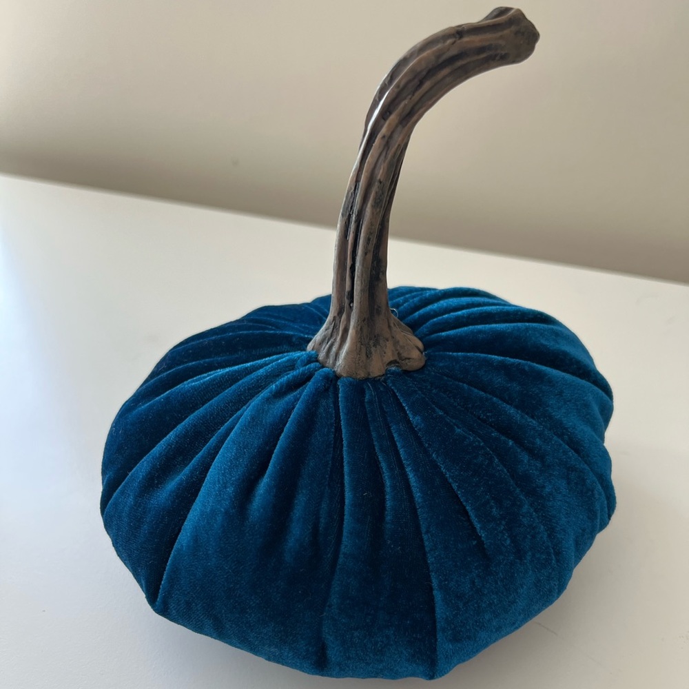 Velvet Pumpkin Decor